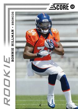 Ronnie Hillman Denver Broncos 2012 Panini Score NFL Rookie Card #371a